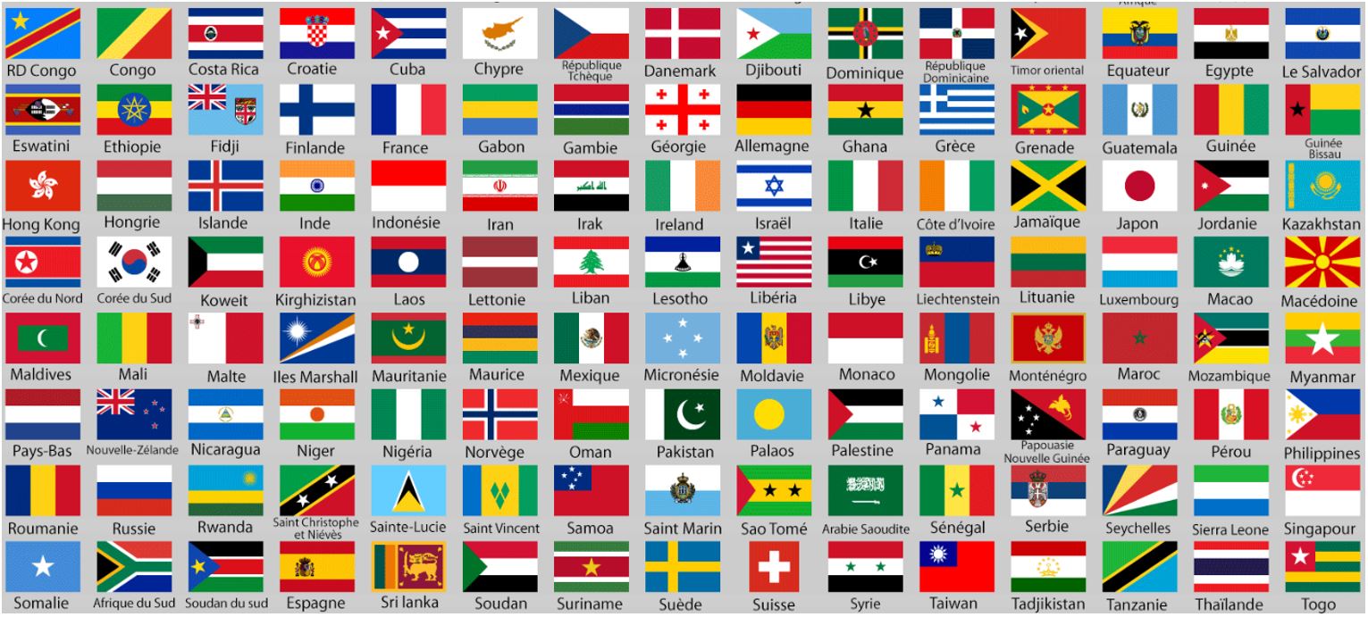 Couleur des drapeaux